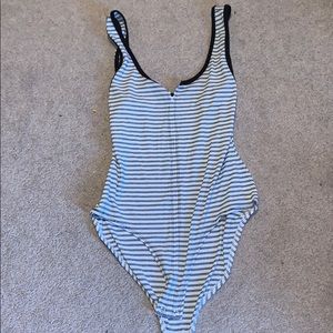 Black and white bodysuit